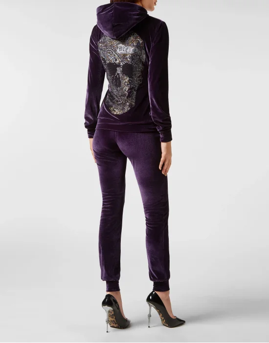Jogging Tracksuit: Hoodie/Trousers Paisley Skull