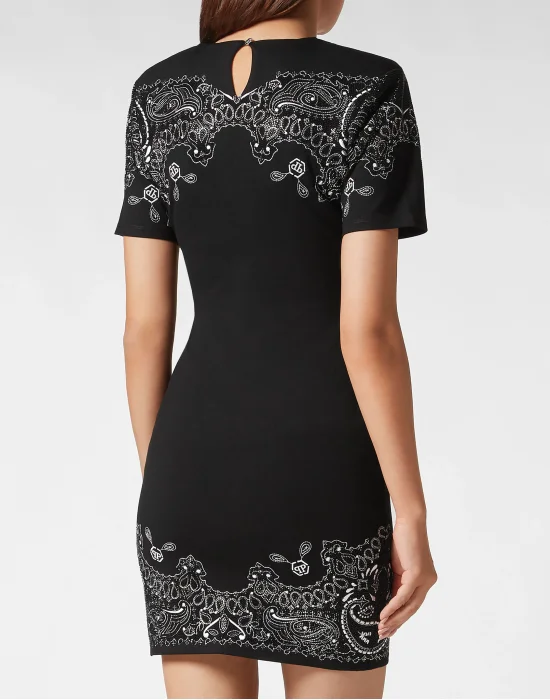 Mini Dress Paisley Bandana