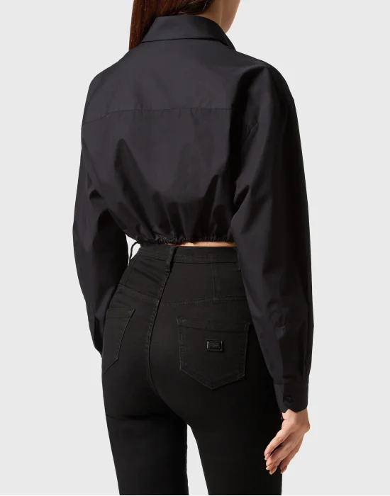 Popeline  Cropped Shirt LS