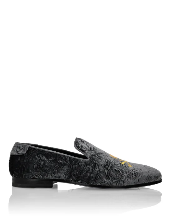 Velvet Loafers Paisley