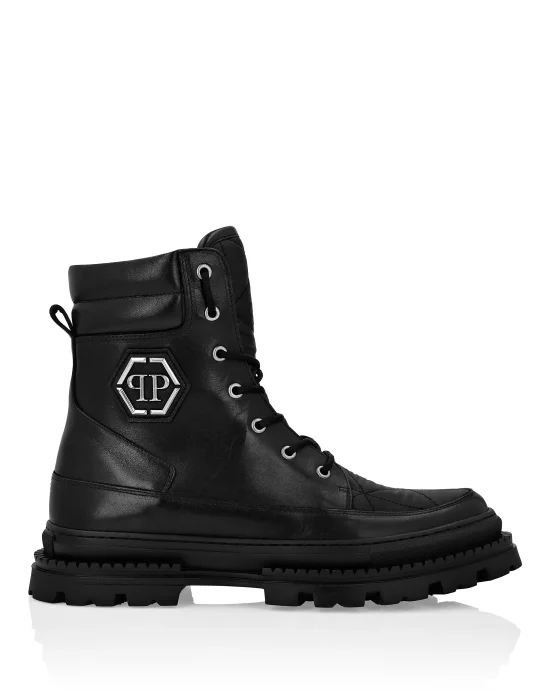 Army Boots Mid Flat Hexagon