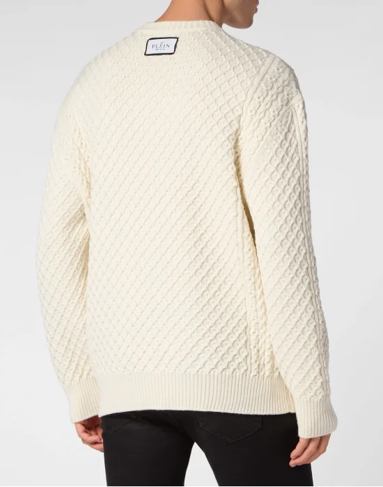 Wool Blend Roundneck Tattoo