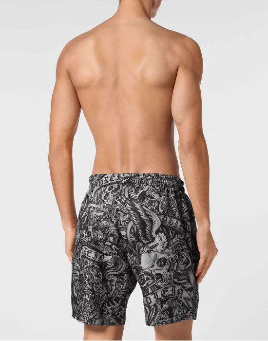 Long Swim Boxers Tattoo