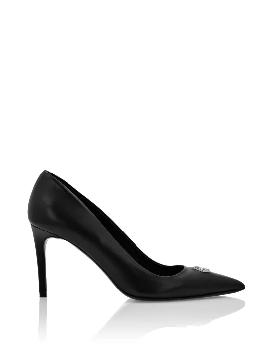 Nappa Mid Plein Heel Decollete Hexagon
