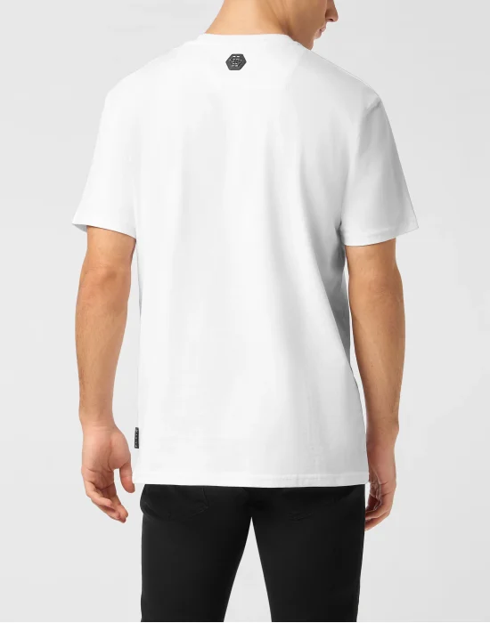 Round Neck T-Shirt Skull Strass