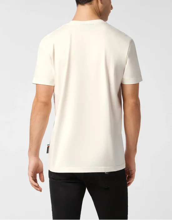 Round Neck T-Shirt Glass Skull
