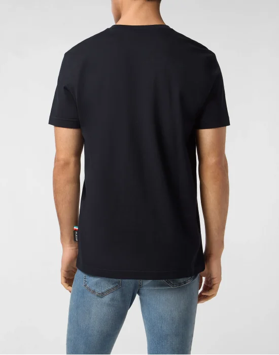 Round Neck T-Shirt Glass Skull