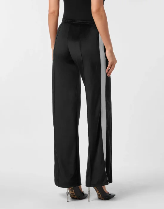 Chenille Straight Tracksuit Trousers Signature