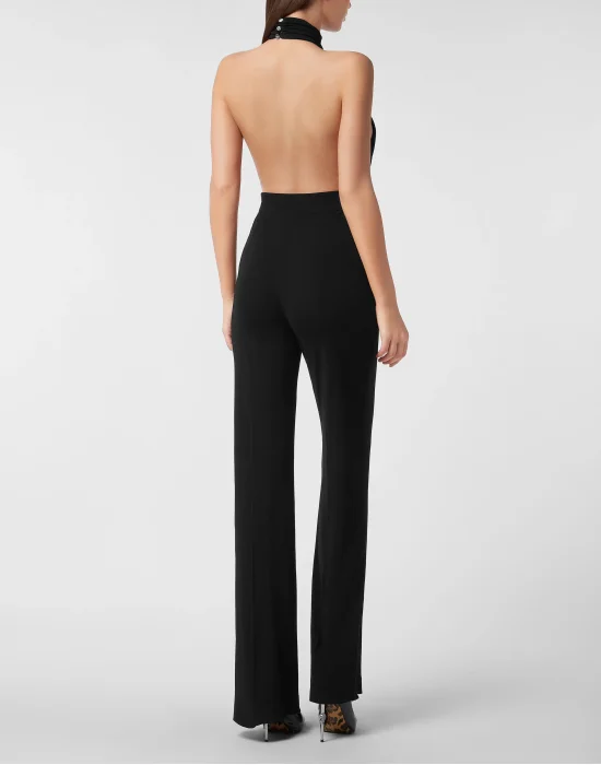 Halter Neck Backless Jumpsuit