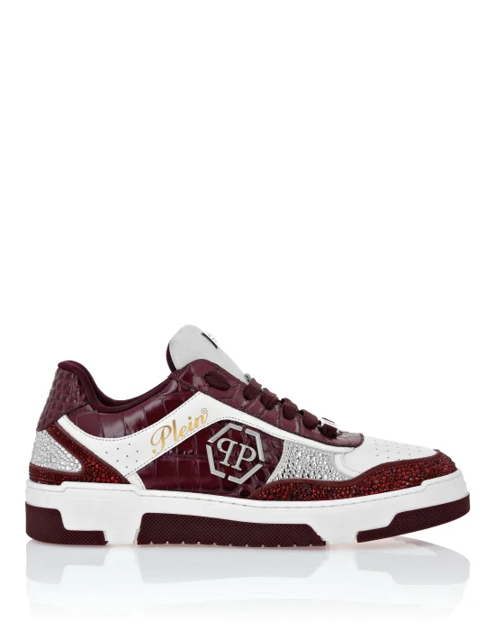 Low Top Sneakers Mix Strass Cocco
