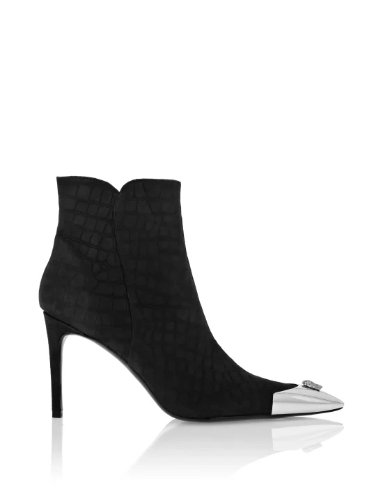 Nubuck Mid-Heeled Low Boots 9