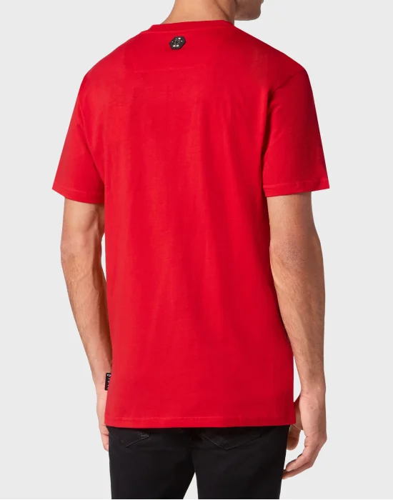 T-shirt Round Neck SS Spray Effect Print Philipp Plein TM