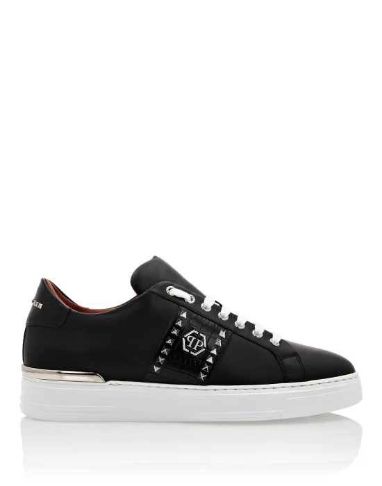 Leather Lo-Top Sneakers The Plein Original TM