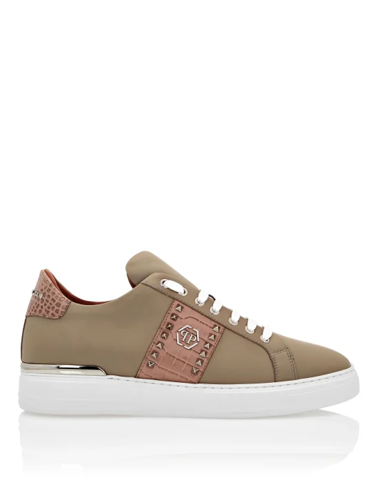Leather Lo-Top Sneakers The Plein Original TM