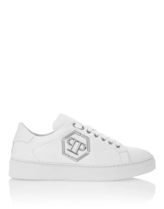 Leather Lo-Top Sneakers Hexagon