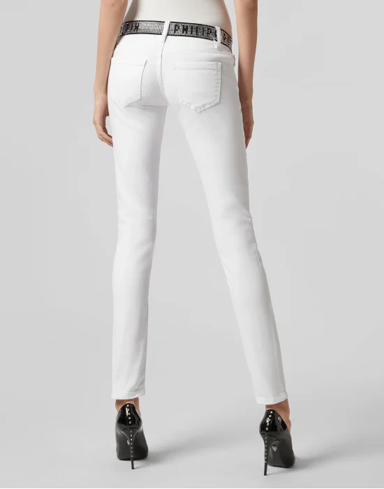 Slim Fit Crystal Plein
