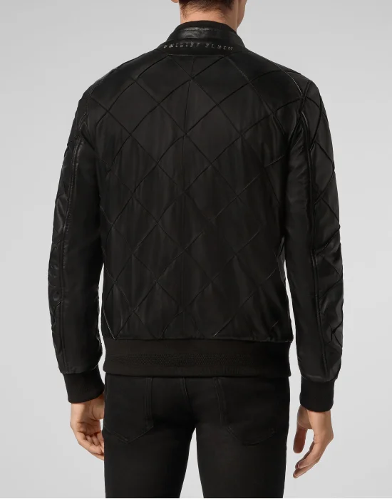 Soft Leather Bomber Iconic Plein