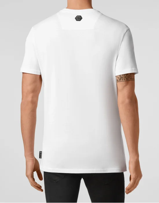T-shirt Round Neck SS Skull crystal