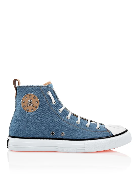 Denim Hi-Top Sneakers Megastar