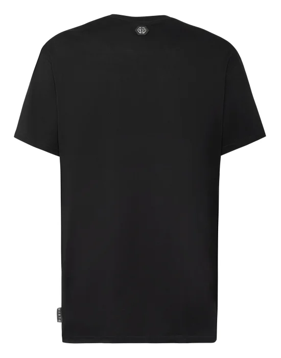 T-shirt Round Neck SS Hexagon with Crystals