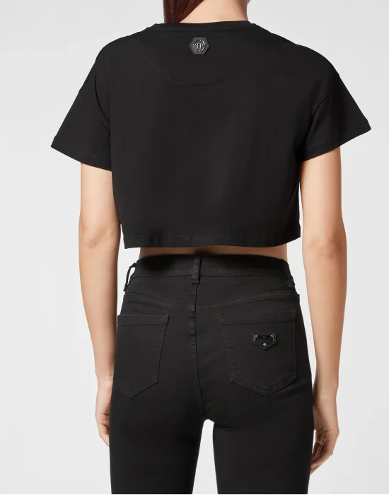 Crop T-shirt Round Neck SS Signature