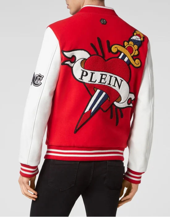 Wool and Letaher Bomber Love Angel