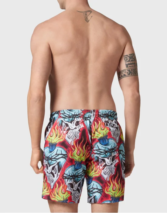 Swim Shorts Love Tattoo