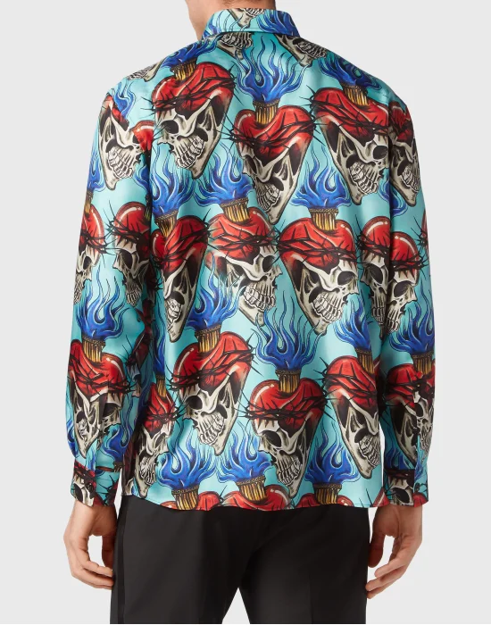 Silk Dandy Shirt Love Tattoo