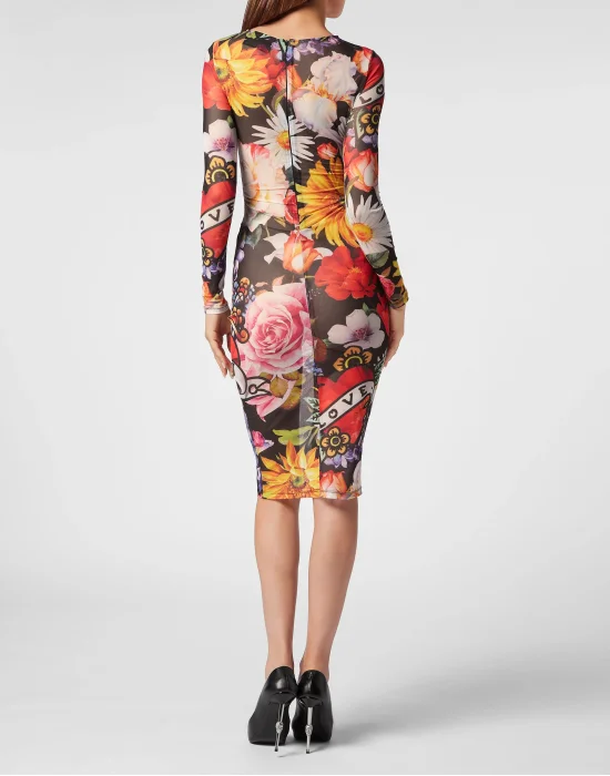Long Dress Love Flowers