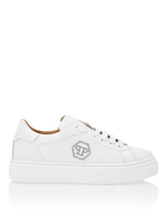 LEATHER LO-TOP SNEAKERS THE PLEIN ORIGINAL
