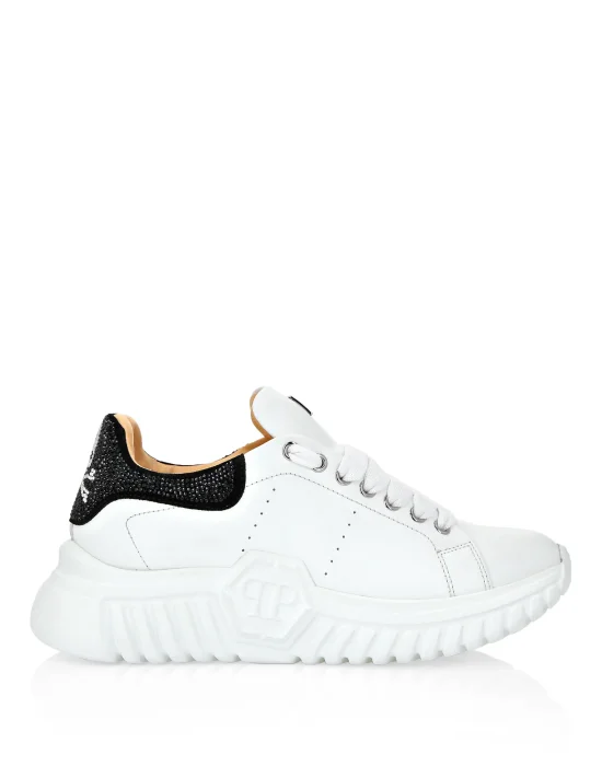 Leather Lo-Top Sneakers Skull&Bones