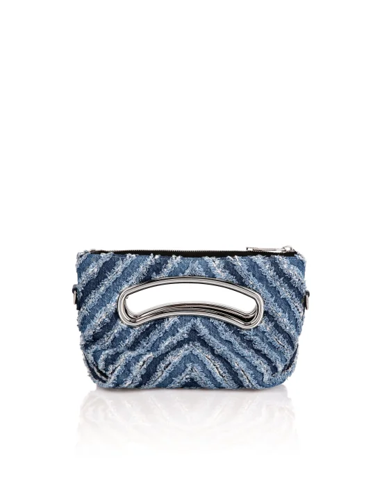 Denim Small Handle Bag