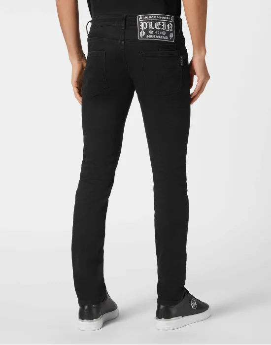 Denim Trousers Super Straight Cut Lion Circus