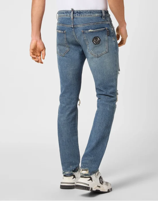 Denim Trousers Super Straight Cut Fit