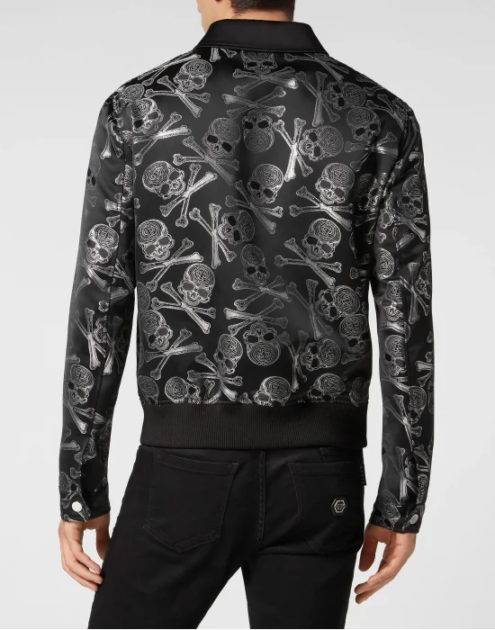 Jacquard Collared Bomber