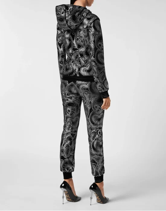 Jogging Tracksuit: Hoodie/Trousers with crystals Teddy Bear