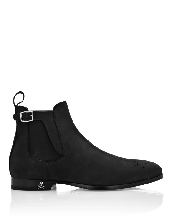 Nabuk Mid Flat Boots