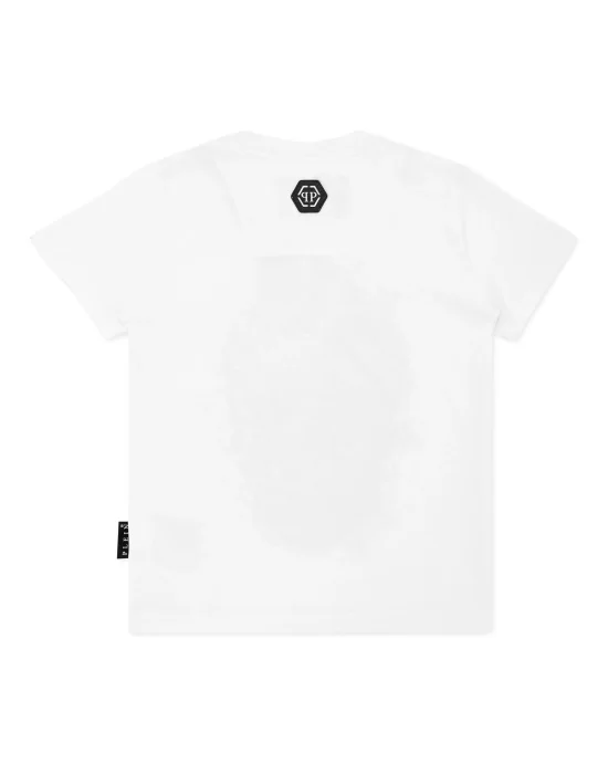 T-shirt Round Neck SS Coursive Skull