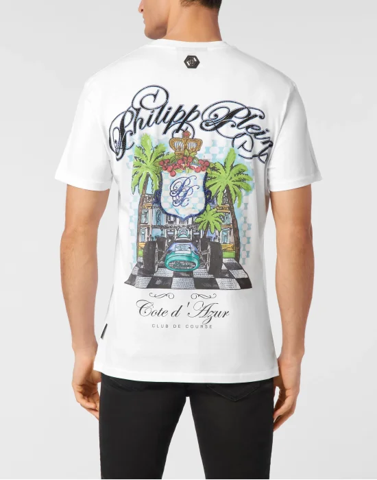 T-shirt Round Neck Club The course Stones