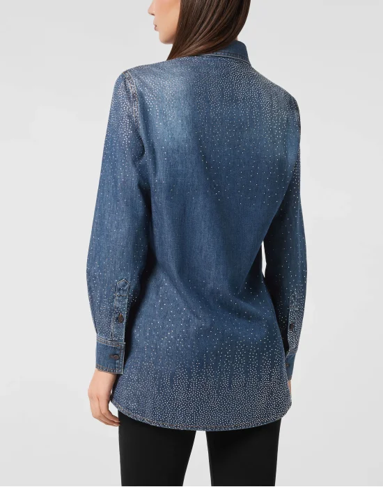 Denim Shirt Strass