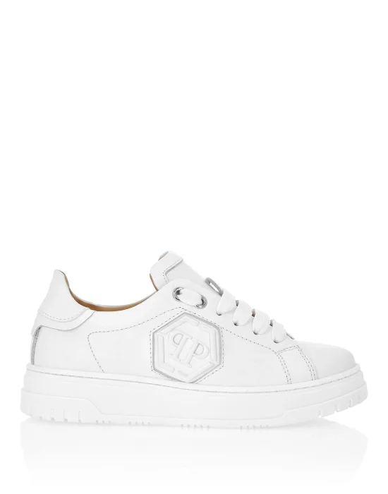 Leather Lo-Top Sneakers Hexagon