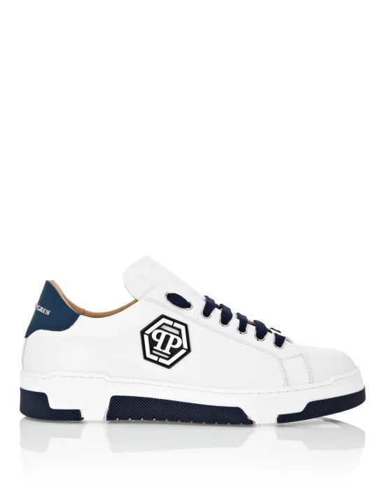 Leather Lo-Top Sneakers Hexagon
