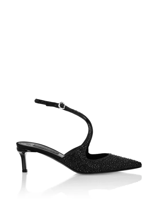 Slingback Shoes Strass