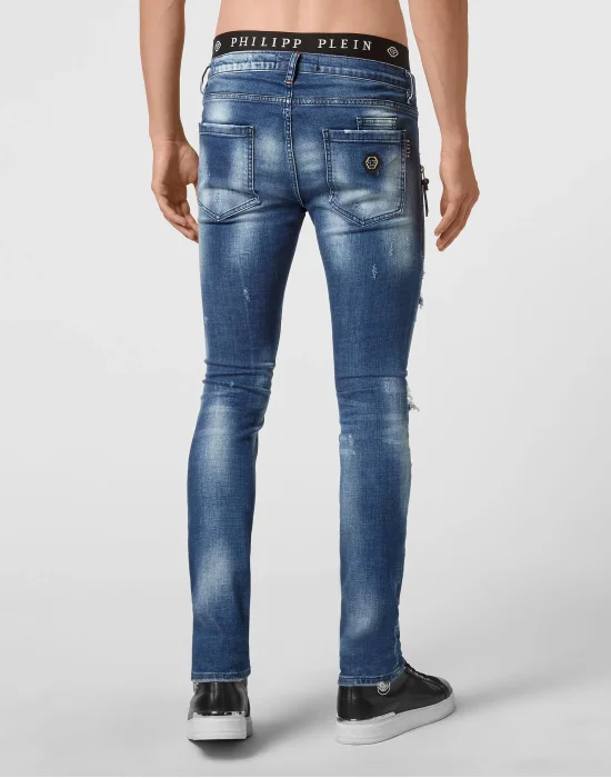 Denim Trousers Biker Destroyed