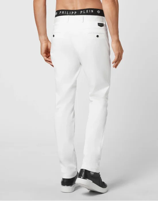 Cotton Long Trousers Chinos fit Iconic Plein