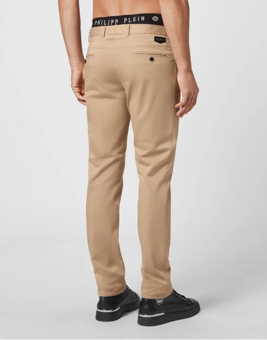 Cotton Long Trousers Chinos fit Iconic Plein