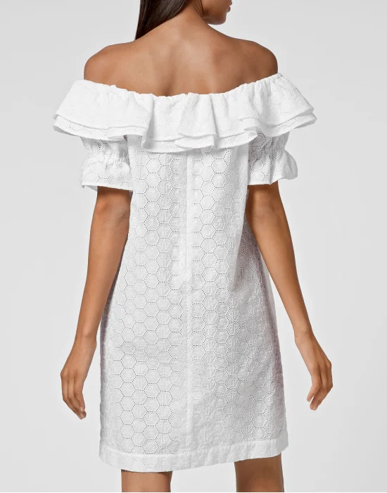 Sangallo Short Dress Lace