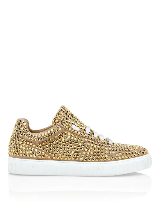 CRYSTAL  NOTORIOUS  LO-TOP with Crystals