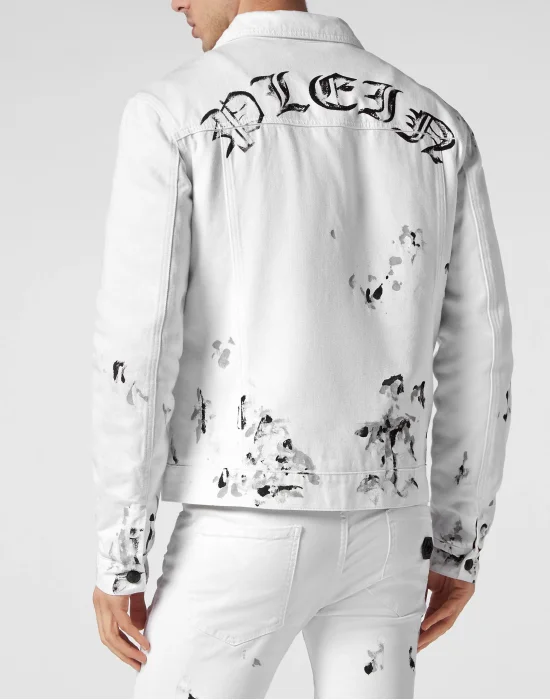 Denim Zip Jacket Dripping