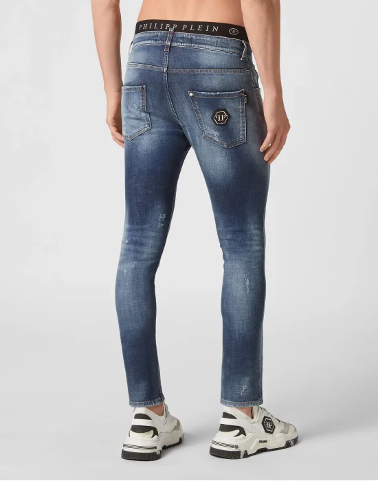 Denim Trousers Skinny Fit Hexagon